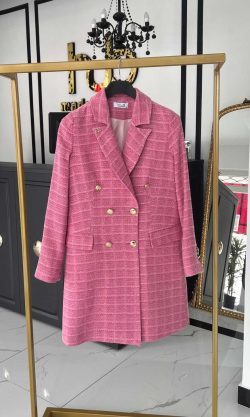spr1 jpg 250x417 - Spring Tüvit Ceket Rose Pembe
