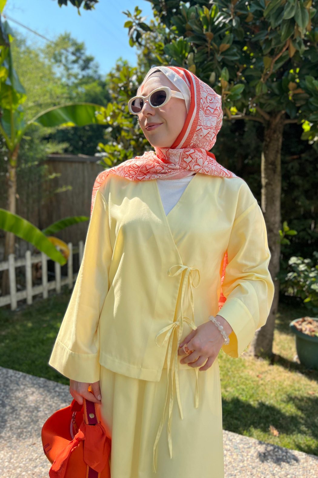 Bağcıklı Kimono Sarı - Görsel 1