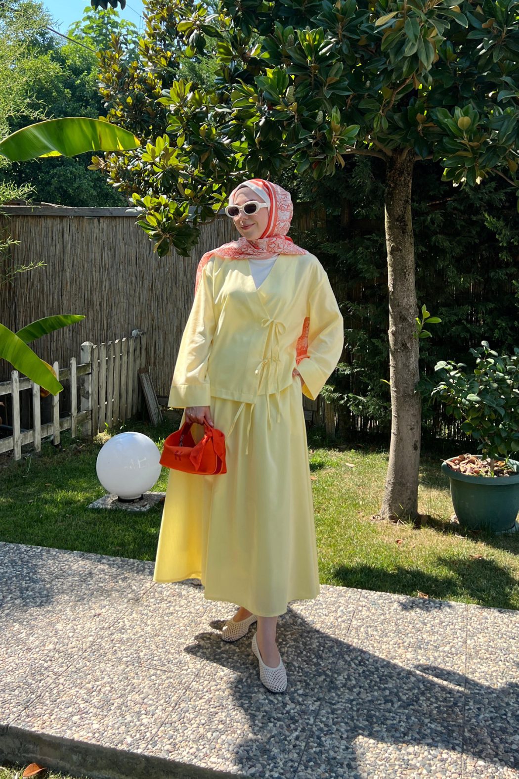 Bağcıklı Kimono Sarı - Görsel 4