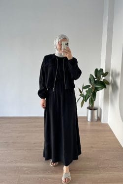 Elbise-Gömlek İkili Takım Siyah